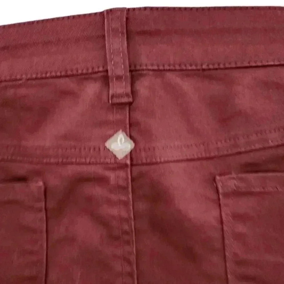 prAna Kara Jean Vino Burgundy Low Rise Denim New With Tags Women's Plus size 18 - Picture 5 of 8